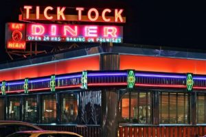 Exterior of New Jersey's Tick Tock Diner