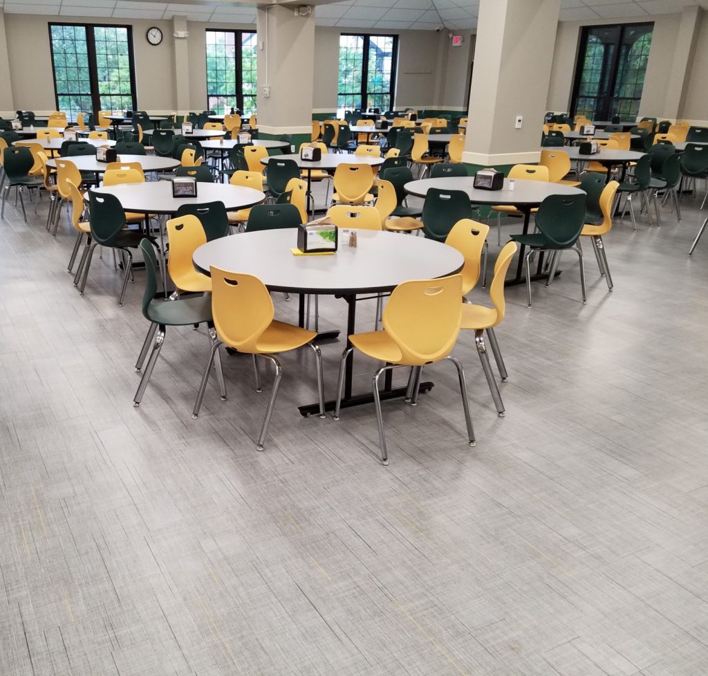 Kent Place Dining Hall table and chairs