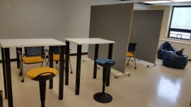 Golda Och Learning Lab high table seating